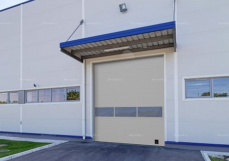 Промышленные ворота с панорамным остеклением Doorhan ISD02 (2800х3000)