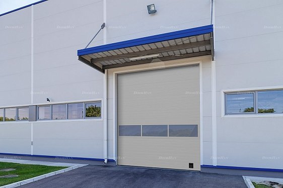 Промышленные ворота с панорамным остеклением Doorhan ISD02 (5000х2800)